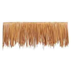 Artificial Thatch Grass Roof, 1.6 x 16.4 ft Mexican Style Tiki Bar Hut Skirt Thatch Roofing Roll, Waterproof & Fire-Resistant