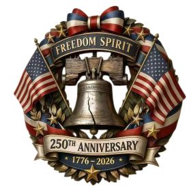 1 pc 250th anniversary of American independence, bald eagle commemorative wooden plaque, home porch decoration, wooden hanging board (Color: 26, size: 40*40*0.5cm)