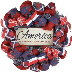 1PC Wooden tags for Independence Day, patriotic American homes, rural areas, wooden walls, door decorations, wooden crafts (Color: 52, size: 30*30*0.5cm)