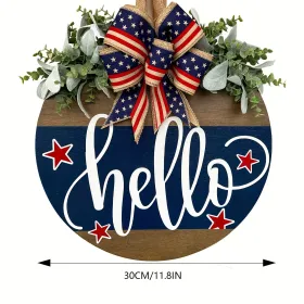 1 pc 250th anniversary of American independence, bald eagle commemorative wooden plaque, home porch decoration, wooden hanging board (Color: 39, size: 20*20*0.5cm)