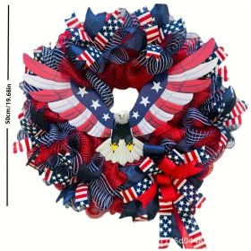 1 pc 250th anniversary of American independence, bald eagle commemorative wooden plaque, home porch decoration, wooden hanging board (Color: 22, size: 20*20*0.5cm)