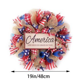 1PC Wooden tags for Independence Day, patriotic American homes, rural areas, wooden walls, door decorations, wooden crafts (Color: 71, size: 20*20*0.5cm)