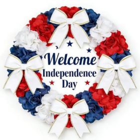 1PC Wooden tags for Independence Day, patriotic American homes, rural areas, wooden walls, door decorations, wooden crafts (Color: 56, size: 40*40*0.5cm)