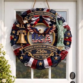 1PC Wooden tags for Independence Day, patriotic American homes, rural areas, wooden walls, door decorations, wooden crafts (Color: 72, size: 40*40*0.5cm)