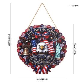 1PC Wooden tags for Independence Day, patriotic American homes, rural areas, wooden walls, door decorations, wooden crafts (Color: 67, size: 30*30*0.5cm)