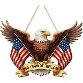 Wooden plaque pendants, holiday plaques, wall signs, signage decorations, hanging paintings, Independence Day in the United States (Color: 17, size: 30cm)