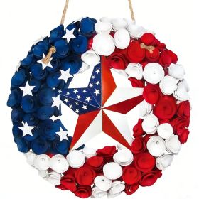 Wooden plaque pendants, holiday plaques, wall signs, signage decorations, hanging paintings, Independence Day in the United States (Color: 11, size: 30cm)