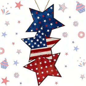 Wooden plaque pendants, holiday plaques, wall signs, signage decorations, hanging paintings, Independence Day in the United States (Color: 9, size: 30cm)