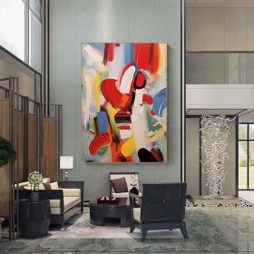 Hand Painted Oil Painting colorful acrylic canvas art large canvas art for living room oversized wall art canvas large wall art abstract modern a (style: 01, size: 150X220cm)